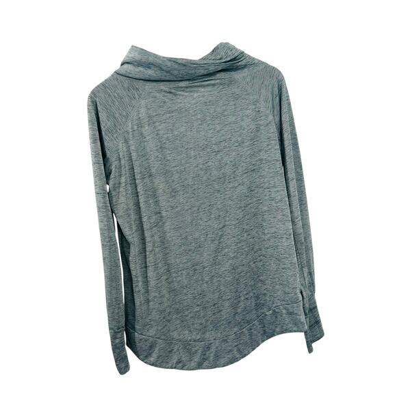 SERIES 8 FITNESS Gray Cowl Neck Pullover Top Size Large Activewear Long Sleeve - Picture 10 of 10